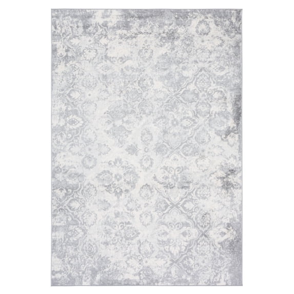 SAFAVIEH Brentwood Iola Oriental Area Rug, 5'3" x 7'6", Grey/Ivory