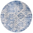 thumbnail image 1 of SAFAVIEH Brentwood Iola Oriental Area Rug, 6'7" x 6'7" Round, Blue/Ivory, 1 of 8