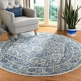 thumbnail image 1 of SAFAVIEH Brentwood Adams Oriental Area Rug, Navy/Light Gray, 3' x 3' Round, 1 of 10