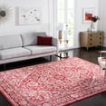 thumbnail image 1 of SAFAVIEH Brentwood Adams Oriental Area Rug, Red/Ivory, 6'7" x 6'7" Square, 1 of 12