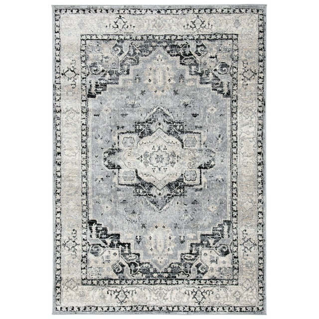 SAFAVIEH Brentwood Kerstin Traditional Area Rug, 10' x 13', Silver/Black