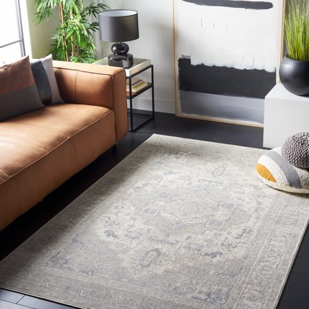 SAFAVIEH Brentwood Dimas Oriental Area Rug, Ivory/Gray, 3' x 5'