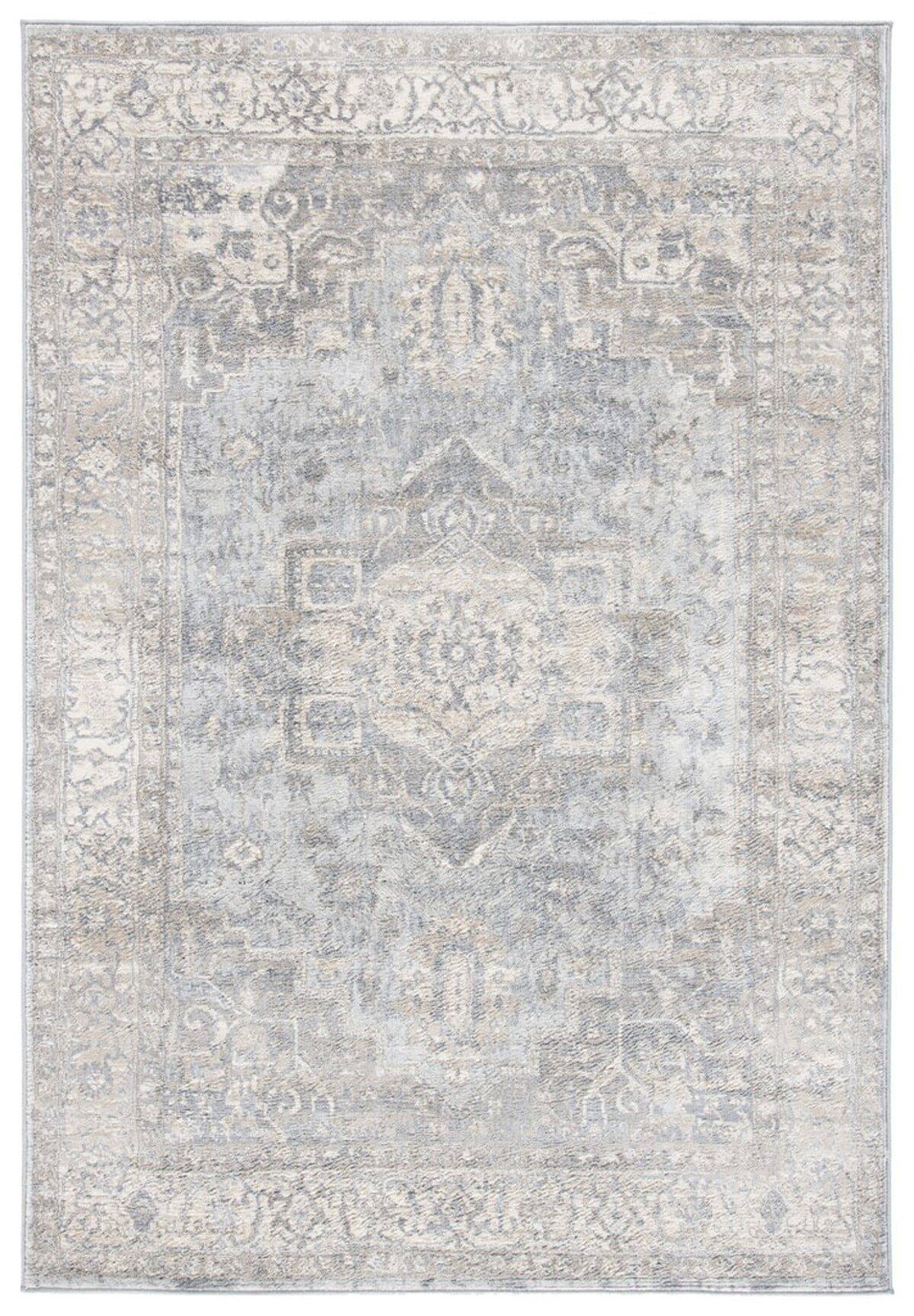 SAFAVIEH Brentwood Dimas Oriental Area Rug, Grey/Beige, 6' x 9 ...