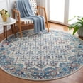 thumbnail image 1 of SAFAVIEH Brentwood Pompeii Geometric Area Rug, Ivory/Blue, 6'7" x 6'7" Round, 1 of 12