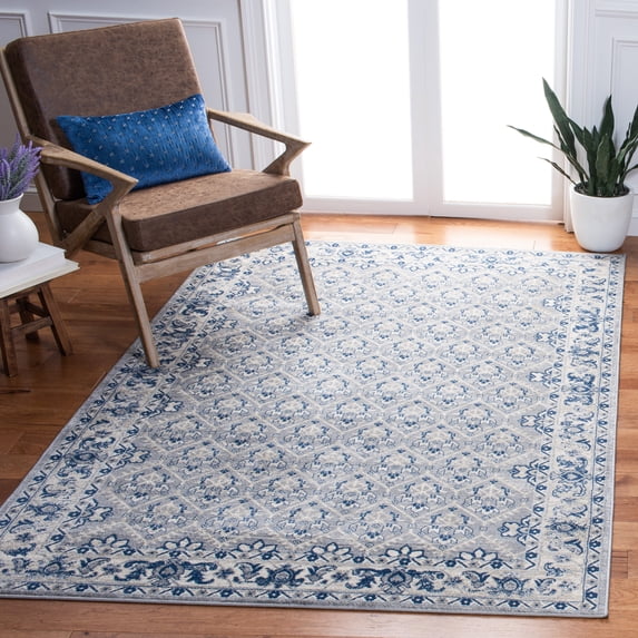 SAFAVIEH Brentwood Pompeii Geometric Area Rug, Gray/Blue, 9' x 12'