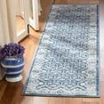 thumbnail image 1 of SAFAVIEH Brentwood Pompeii Geometric Runner Rug, Navy/Light Gray, 2' x 14', 1 of 7