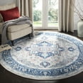 thumbnail image 1 of SAFAVIEH Brentwood Nanette Floral Bordered Area Rug, 6' x 9', Light Grey/Blue, 1 of 9