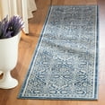 thumbnail image 1 of SAFAVIEH Brentwood Gillian Floral Runner Rug, Navy/Light Gray, 2' x 12', 1 of 10