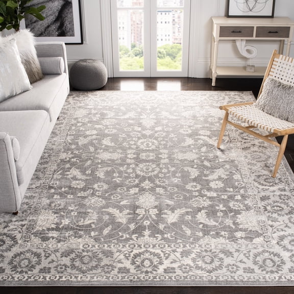 SAFAVIEH Brentwood Darwin Oriental Area Rug, Cream/Gray, 9' x 12'