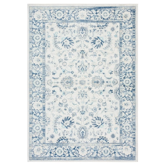 SAFAVIEH Brentwood Teale Oriental Area Rug, Blue/Light Gray, 9' x 12'
