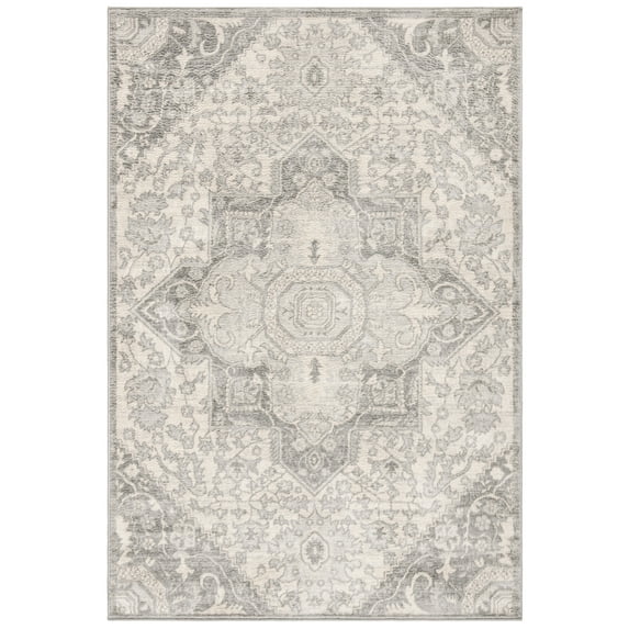 SAFAVIEH Brentwood Trecia Oriental Area Rug, Grey/Cream, 3' x 5'