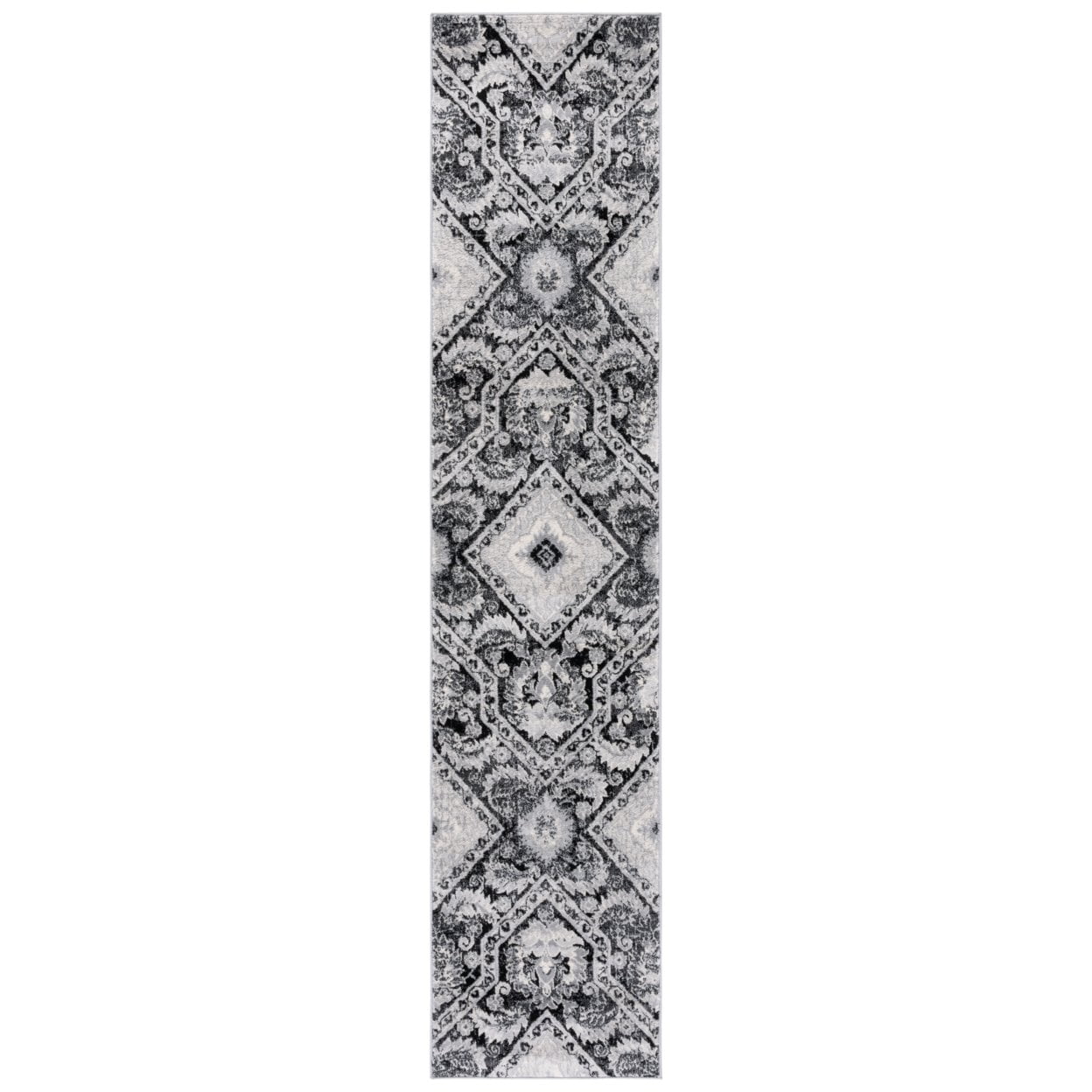 SAFAVIEH Brentwood Zharko Oriental Area Rug, 4' x 6', Black/Ivory