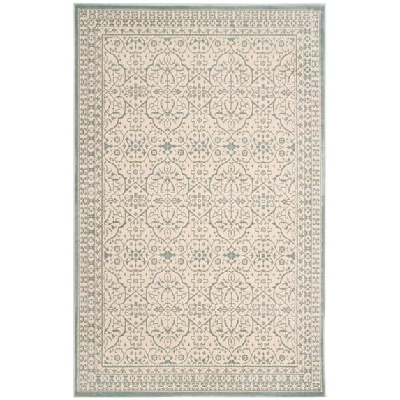 SAFAVIEH Brilliance Craig Oriental Area Rug, Cream/Sage, 5'1" x 7'6"