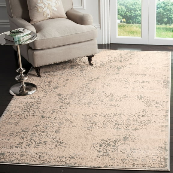 SAFAVIEH Brilliance Della Oriental Area Rug, Cream/Light Blue, 4' x 6'