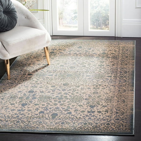 SAFAVIEH Brilliance Edin Oriental Area Rug, Cream/Sage, 4' x 6'