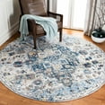 thumbnail image 1 of SAFAVIEH Bristol Acacia Oriental Polyester Area Rug, Cream/Blue, 7' x 7' Round, 1 of 10