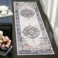 thumbnail image 1 of SAFAVIEH Bristol Doncho Oriental Polyester Runner Rug, Light Gray/Blue, 2'3" x 12', 1 of 10