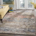 thumbnail image 1 of SAFAVIEH Bristol Elihu Abstract Polyester Area Rug, Turquoise/Multi, 7' x 7' Square, 1 of 8