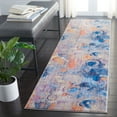 thumbnail image 1 of SAFAVIEH Bristol Dinah Abstract Polyester Runner Rug, Gray/Blue, 2'3" x 8', 1 of 11