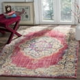thumbnail image 1 of SAFAVIEH Bristol Doncho Oriental Polyester Area Rug, Fuchsia/Light Gray, 3' x 5', 1 of 8