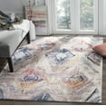thumbnail image 1 of SAFAVIEH Bristol Geoff Faded Geometric Polyester Area Rug, Lavender/Light Grey, 8' x 10', 1 of 6
