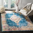 thumbnail image 1 of SAFAVIEH Bristol Kyler Oriental Polyester Area Rug, Blue/Ivory, 5'1" x 7'6", 1 of 8