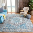 thumbnail image 1 of SAFAVIEH Bristol Lyla Oriental Polyester Area Rug, Gray/Blue, 8' x 10', 1 of 10