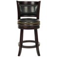 thumbnail image 1 of SAFAVIEH Brockway Swivel Counter Stool, Cappuccino/Black, 1 of 5