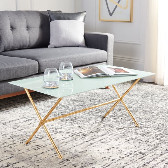 SAFAVIEH Brogen Accent Table Gold / White