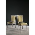 thumbnail image 1 of SAFAVIEH Buchanan 19''H Linen Rect Side Chair Spring Green / Rustic Grey, 1 of 7