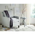 thumbnail image 1 of SAFAVIEH Buckler Classic Upholstered Club Chair w/ Silver Nail Heads, Grey/White, 1 of 7