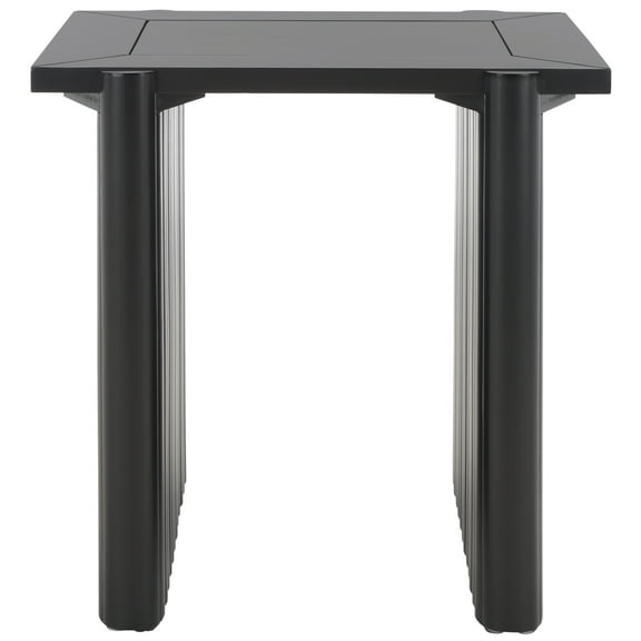 SAFAVIEH Buckley Contemporary Square Accent Table, Black (20 in. W x 18 in. D x 20 in. H)