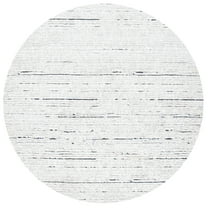 SAFAVIEH Burko Kazi Abstract Area Rug, Grey/Ivory, 6'7" x 6'7" Round
