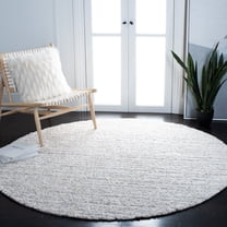 Safavieh Burko Kazi Abstract Area Rug, Gray/Ivory, 6'7" x 6'7" Round