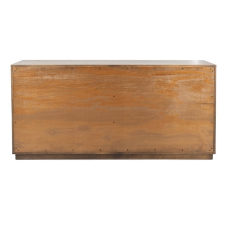 SAFAVIEH COUTURE Zeus 6 Drawer Wood Dresser Medium Oak