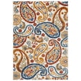 thumbnail image 1 of SAFAVIEH Cabana Allycia Paisley Indoor/Outdoor Area Rug, Cream/Navy, 6' x 9', 1 of 14