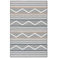 thumbnail image 1 of SAFAVIEH Cabana Briella Geometric Indoor/Outdoor Area Rug, Black/Ivory, 4' x 6', 1 of 14