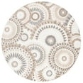 thumbnail image 1 of SAFAVIEH Cabana Brynn Floral Indoor/Outdoor Area Rug, Grey/Ivory, 3' x 3' Round, 1 of 12