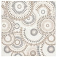 thumbnail image 1 of SAFAVIEH Cabana Brynn Floral Indoor/Outdoor Area Rug, Grey/Ivory, 5'3" x 5'3" Square, 1 of 17