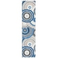 thumbnail image 1 of SAFAVIEH Cabana Brynn Floral Indoor/Outdoor Runner Rug, Grey/Blue, 2'2" x 9', 1 of 16