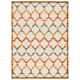 thumbnail image 1 of SAFAVIEH Cabana Burke Geometric Indoor/Outdoor Area Rug, Ivory/Orange, 9' x 12', 1 of 8