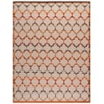 thumbnail image 1 of SAFAVIEH Cabana Burke Geometric Indoor/Outdoor Area Rug, Ivory/Orange, 9' x 12', 1 of 13