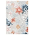 thumbnail image 1 of SAFAVIEH Cabana Caris Floral Indoor/Outdoor Area Rug, Grey/Rust, 4' x 6', 1 of 15
