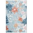 thumbnail image 1 of SAFAVIEH Cabana Caris Indoor/Outdoor Area Rug, Aqua/Rust, 4' x 6', 1 of 15