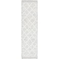 thumbnail image 1 of SAFAVIEH Cabana Dusko Diamond Indoor/Outdoor Runner Rug, Ivory/Grey, 2' x 8', 1 of 5