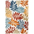 thumbnail image 1 of SAFAVIEH Cabana Elouise Botanical Indoor/Outdoor Area Rug, Creme/Red, 2' x 4', 1 of 17