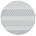 thumbnail image 1 of SAFAVIEH Cabana Elouise Ivory/Grey 2'2"X9' Runner Indoor/Outdoor Area Rug Ivory/Grey, 6'7" x 6'7" Round, 1 of 12