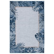 SAFAVIEH Cabana Elvina Indoor/Outdoor Area Rug, Ivory/Navy, 5' x 8'