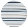 thumbnail image 1 of SAFAVIEH Cabana Fedelma Striped Indoor/Outdoor Area Rug, Grey/Blue, 6'7" x 6'7" Round, 1 of 12