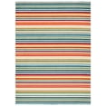 thumbnail image 1 of SAFAVIEH Cabana Fedelma Striped Indoor/Outdoor Area Rug, Ivory/Green, 5'3" x 7'7", 1 of 8